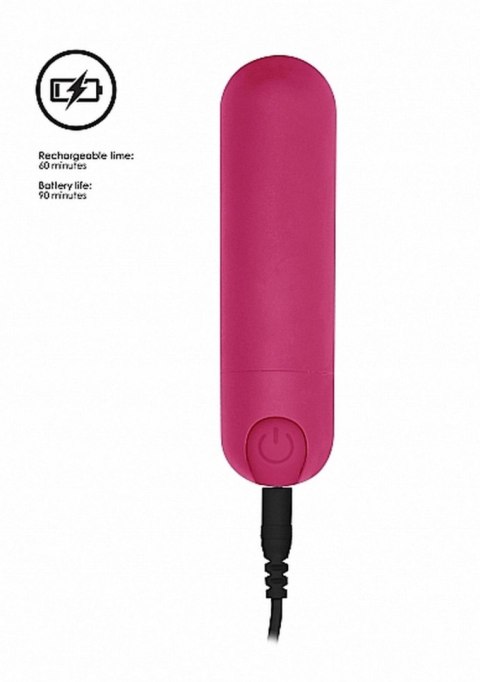 Wibrator Kulkowy USB Ładowany 10 Prędkości Różowy