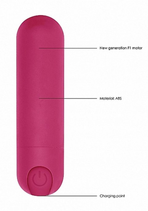 Wibrator Kulkowy USB Ładowany 10 Prędkości Różowy