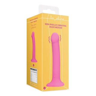 Dildo silikonowe wibrujące różowe 18.1cm Non-Phallic Vibrating Dildo SHOTS