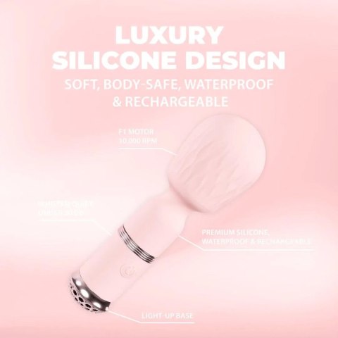 Masażer Velour Mini Wand USB Ładowany Różowy - Velour