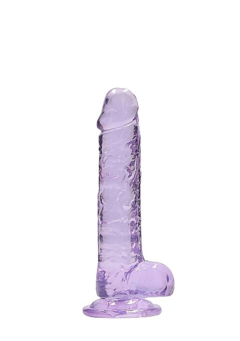 Realistyczne Dildo Z Jądrami 18 Cm Fioletowe