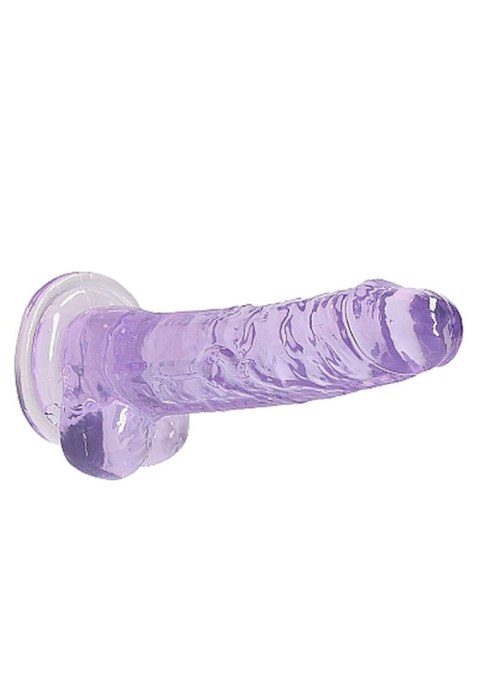 Realistyczne Dildo Z Jądrami 18 Cm Fioletowe
