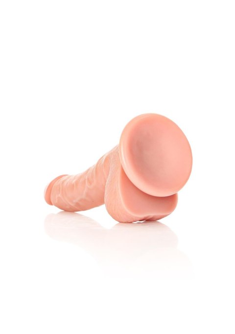 Dildo realistyczne zakrzywione cieliste 18cm REALROCK