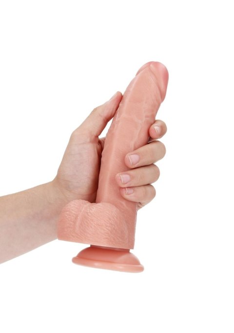 Dildo realistyczne zakrzywione cieliste 20.5cm REALROCK