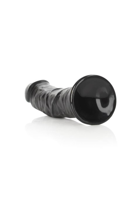 Dildo realistyczne z przyssawką zakrzywione czarne 23cm REALROCK SHOTS