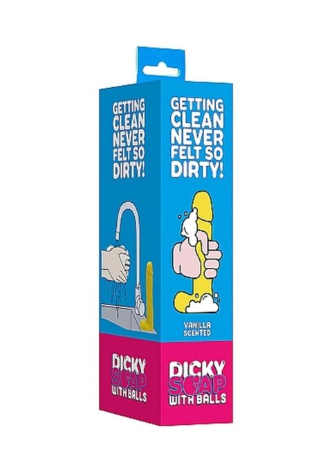 Mydło w kształcie penisa o zapachu waniliowym Dicky Soap With Balls 1szt.