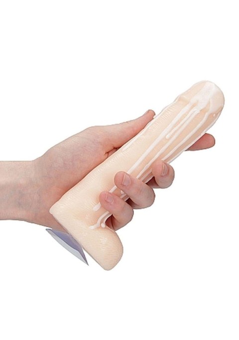 Mydło w kształcie penisa cieliste Dicky Soap With Balls Cum Covered 1szt.