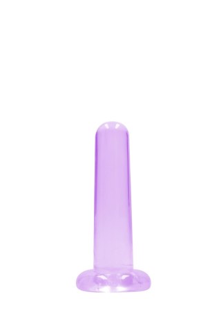 Dildo żelowe z przyssawką 13.5cm fioletowe Crystal Clear Dildo REALROCK SHOTS