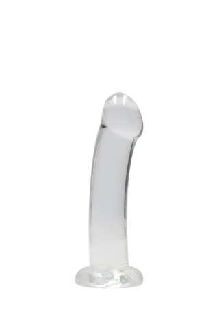 Dildo żelowe z przyssawką 17cm przeźroczyste Crystal Clear Dildo REALROCK SHOTS