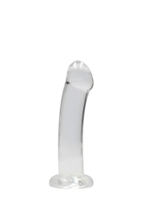 Dildo żelowe z przyssawką 17cm przeźroczyste Crystal Clear Dildo REALROCK SHOTS