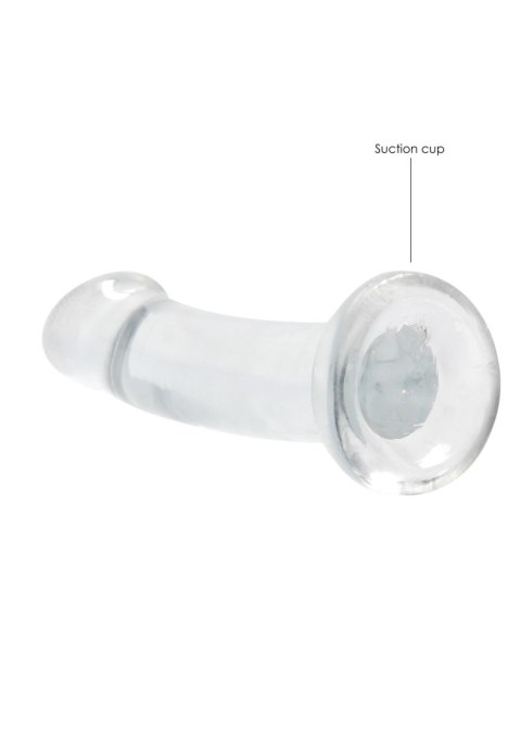 Dildo żelowe z przyssawką 17cm przeźroczyste Crystal Clear Dildo REALROCK SHOTS