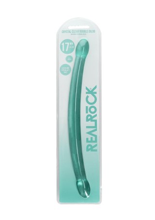 Dildo podwójne zielone 42cm Crystal Clear Double Dildo REALROCK SHOTS