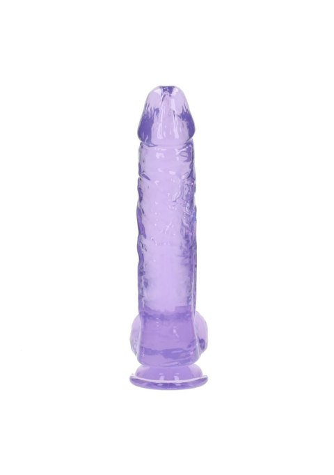Dildo silikonowe fioletowe 25.4cm Crystal Clear Dong REALROCK SHOTS