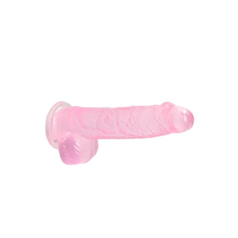Dildo żelowe różowe 15cm Crystal Clear Dong REALROCK SHOTS