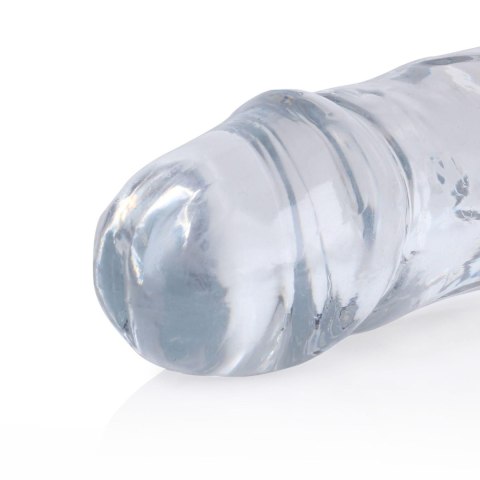 Dildo silikonowe podwójne przeźroczyste 34cm Crystal Clear Dong REALROCK SHOTS