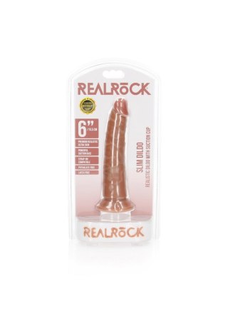Dildo realistyczne z przyssawką naturalne 15.5cm REALROCK SHOTS