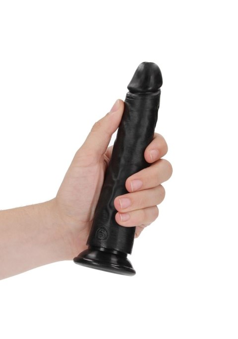 Dildo realistyczne z przyssawką czarne 18cm REALROCK SHOTS