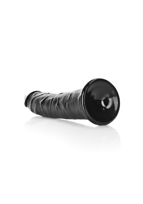Dildo realistyczne z przyssawką czarne 18cm REALROCK SHOTS