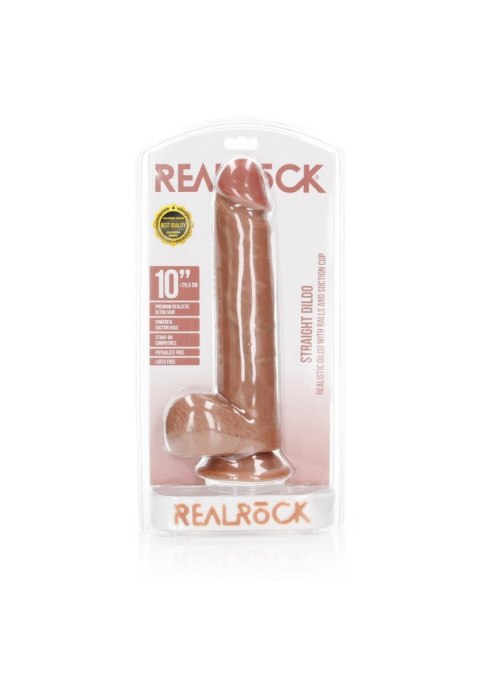 Dildo realistyczne z przyssawką naturalne 25.5cm REALROCK SHOTS