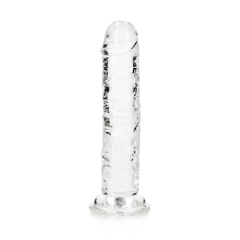 Dildo żelowe z przyssawką 14.5cm przeźroczyste Crystal Clear Dildo REALROCK SHOTS