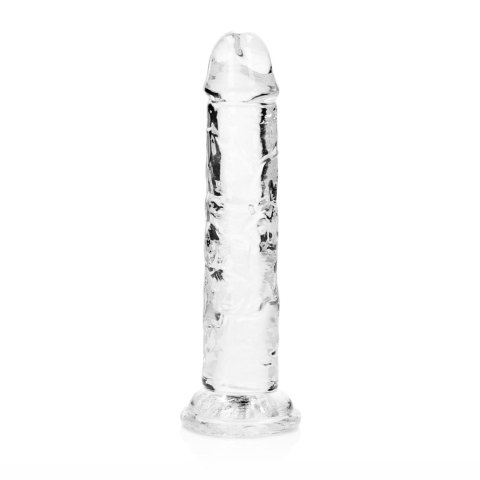 Dildo żelowe z przyssawką 14.5cm przeźroczyste Crystal Clear Dildo REALROCK SHOTS