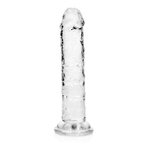 Dildo żelowe z przyssawką 14.5cm przeźroczyste Crystal Clear Dildo REALROCK SHOTS