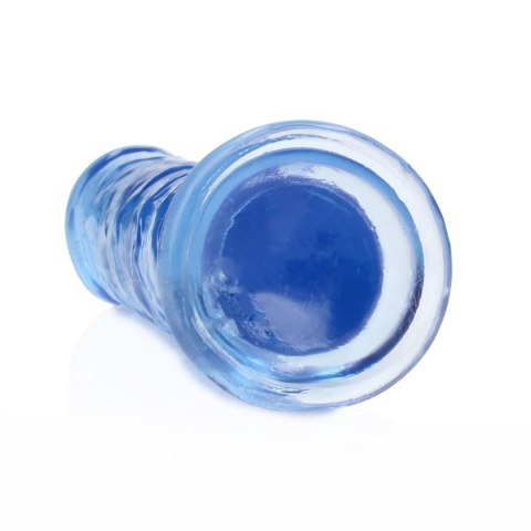 Dildo żelowe z przyssawką 18cm niebieskie Crystal Clear Dildo REALROCK SHOTS