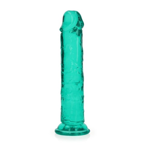 Dildo żelowe z przyssawką 18cm zielone Crystal Clear Dildo REALROCK SHOTS