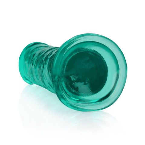 Dildo żelowe z przyssawką 18cm zielone Crystal Clear Dildo REALROCK SHOTS
