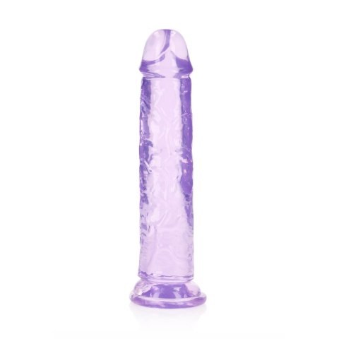 Dildo żelowe z przyssawką 20cm fioletowe Crystal Clear Dildo REALROCK SHOTS