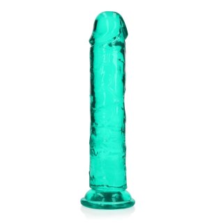 Dildo żelowe z przyssawką 20cm zielone Crystal Clear Dildo REALROCK SHOTS
