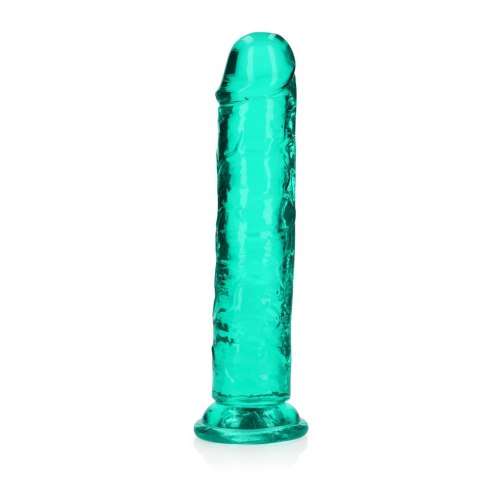Dildo żelowe z przyssawką 20cm zielone Crystal Clear Dildo REALROCK SHOTS