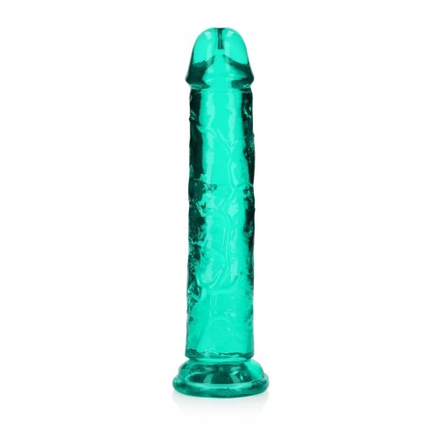 Dildo żelowe z przyssawką 20cm zielone Crystal Clear Dildo REALROCK SHOTS