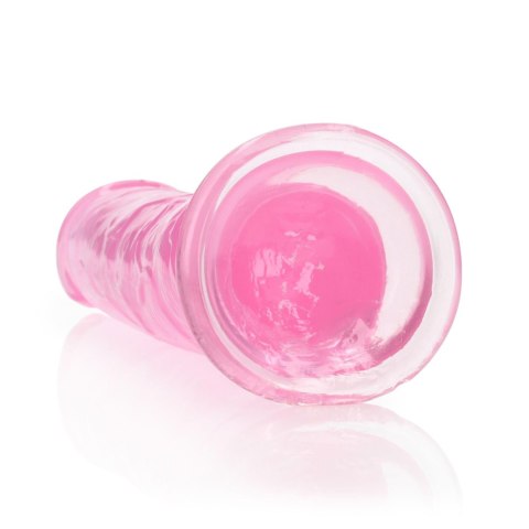 Dildo żelowe z przyssawką 23cm różowe Crystal Clear Dildo REALROCK SHOTS