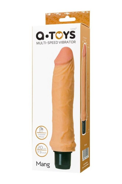 Realistyczny Wibrator Silikonowy Wielobiegowy Cielisty 17,2 cm– A-TOYS