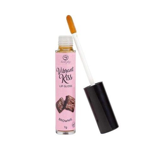Błyszczyk do seksu oralnego wibracyjny brownie LIP GLOSS VIBRANT KISS 6g