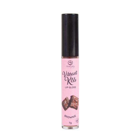 Błyszczyk do seksu oralnego wibracyjny brownie LIP GLOSS VIBRANT KISS 6g