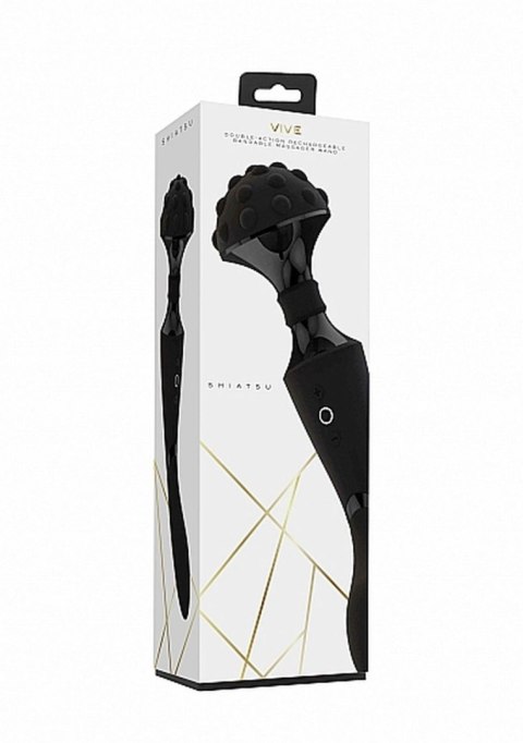 Masażer Różdżka Elastyczny Czarny Shiatsu Bendable Massager Wand