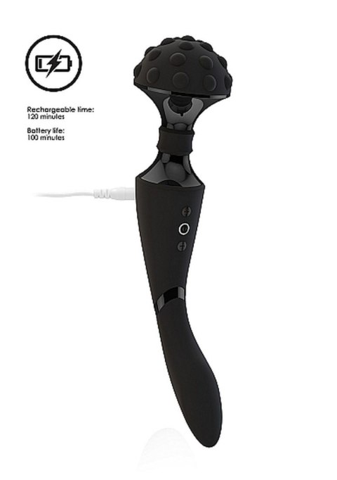 Masażer Różdżka Elastyczny Czarny Shiatsu Bendable Massager Wand