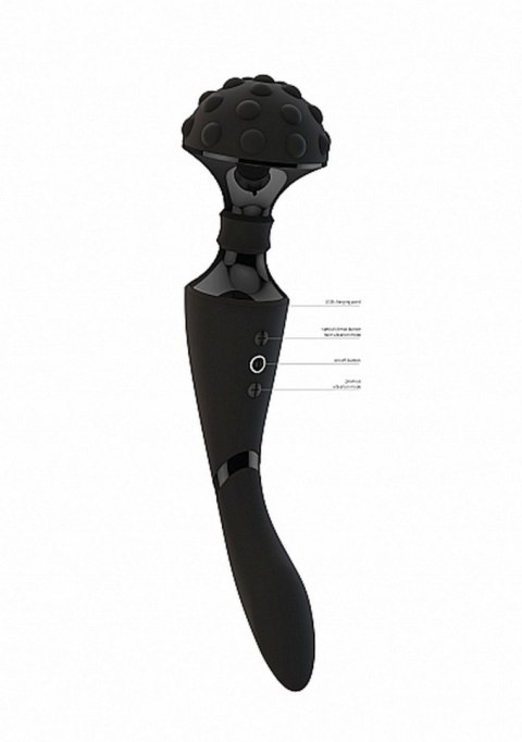 Masażer Różdżka Elastyczny Czarny Shiatsu Bendable Massager Wand
