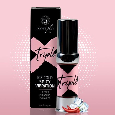 Wibrator w płynie TRIPLE X Ice Cold Spicy Vibration Secret Play15ml