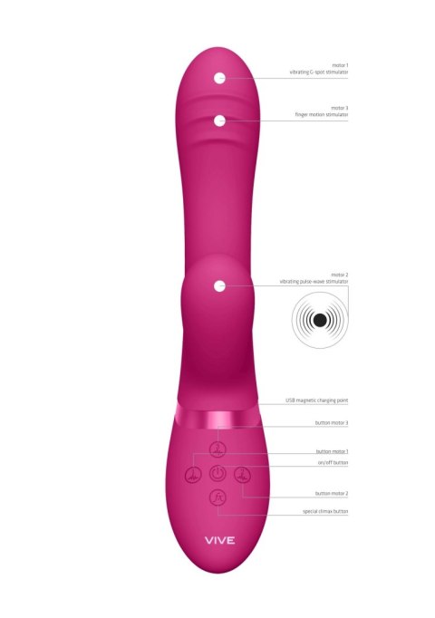 Innowacyjny Wibrator Premium Różowy - VIVE