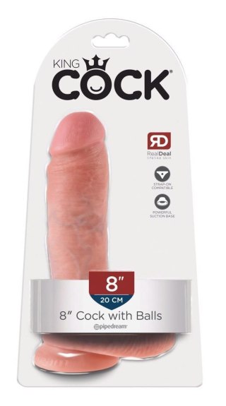 Dildo realistyczne cieliste 20cm King Cock ORION
