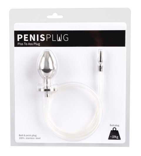 Wtyczka do cewki moczowej i analna z rurką Penisplug Piss to Ass ORION