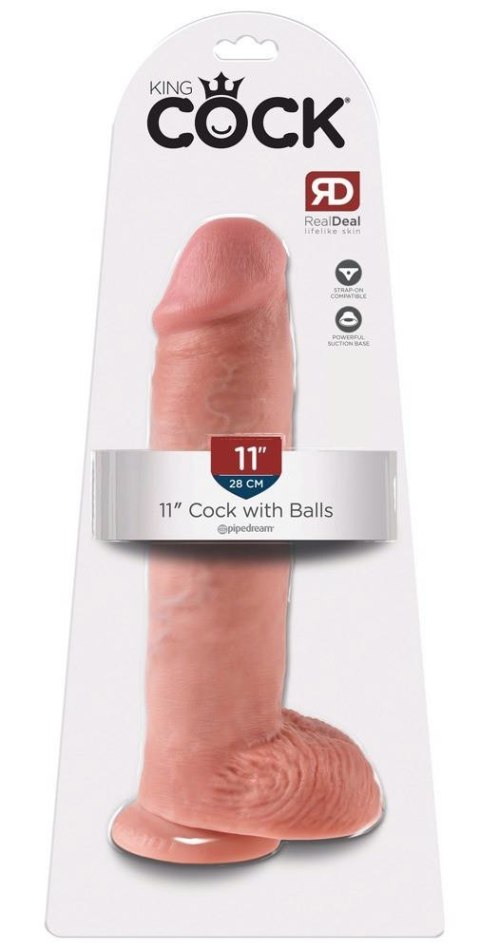 Dildo realistyczne cieliste 28cm King Cock ORION