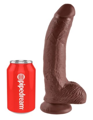 Dildo realistyczne brązowe 23cm King Cock ORION