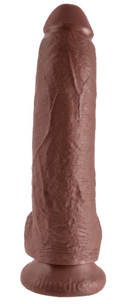 Dildo realistyczne brązowe 23cm King Cock ORION