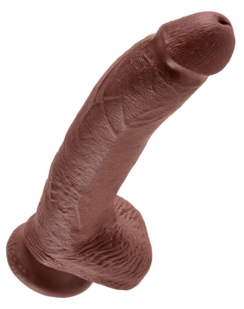 Dildo realistyczne brązowe 23cm King Cock ORION
