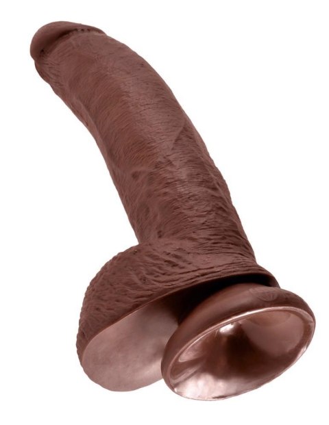 Dildo realistyczne brązowe 23cm King Cock ORION