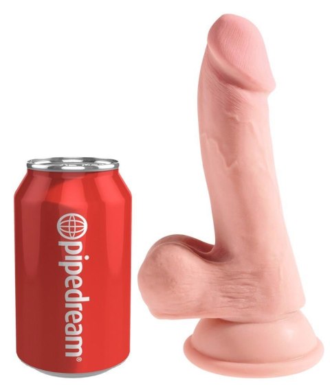 Dildo realistyczne cieliste 17cm Triple Density Cock KING COCK PLUS ORION